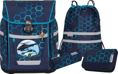 Immagine prodotto di McNeill zaino della scuola Tenero Schoolbag Set 5 -pezzi Xagon blu scuro