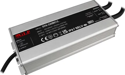Zdjęcie produktu dla GV6-320B012: zasilacz 320 W 12 V/26,7 A, IP67, PFC