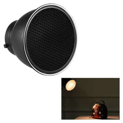 Obrázek produktu pro 7'' standardní reflektorové stínítko s 60° voštinovou mřížkou pro držák Bowens, studiové blesky, blesky Speedlite
