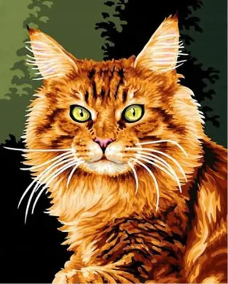 Produktbild von Diamantmosaik, Rote Katze, 30X40 Cm
