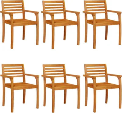 Produktbild von vidaXL Gartenstühle 6 Stk. 59x55x85 cm Massivholz Akazie