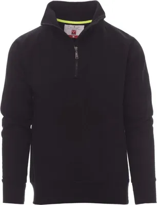 Produktbild von PAYPER Sweatshirt MIAMI+ Herren Troyer Stehkragen Raglanärmel - Robuster & Bequemer Pullover für Arbeit & Freizeit schwarz M