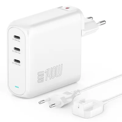 Image de 4Smarts Gan Flex Pro 140W 3Xusb-C Blanc Chargeur 544140