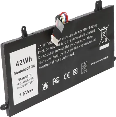 Produktbild von Akku passend für Dell Latitude 5290, Li-Polymer, 7,6V 5500mAh, 42Wh, schwarz