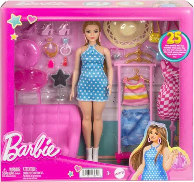 Obrázek produktu pro Barbie Panenka Stylistka + šatna HPL78