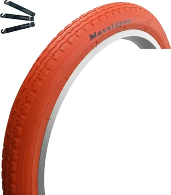 Obrázek produktu pro maxxi4you 1 x cyklistická pneumatika HY-145 v červené barvě 47-355 (18" x 1,75) včetně páčky na pneumatiky maxxi4you