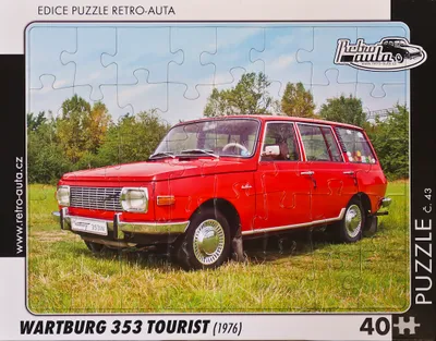 Obrázek produktu pro Puzzle č. 43 - WARTBURG 353 TOURIST (1976) 40 dílků
