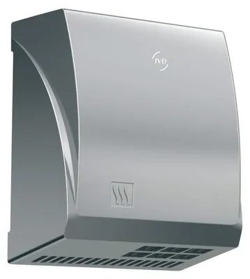 Händetrockner MASTER mit Warmluft und Gehäuse aus Aluminium in chrom gebürstet
