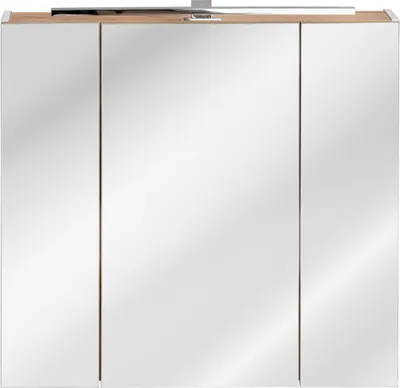 Zdjęcie produktu dla Szafka z lustrem Szafka wisząca Szafka łazienkowa z lustrem 80 cm Oświetlenie LED