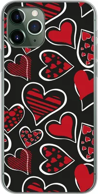 Produktbild von MuchoWow® Handyhülle Schutzhülle Hülle für Telefoonhoesje iPhone 11 Pro Mädchen - Herz - Liebe - Muster - Mädchen - Kinder - Kind Silikon Softcase Handy Hülle - Handy