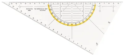 Image de Aristo TZ-Triangle 26 cm à côtés inégaux, angle de 60 degrés, sans facette