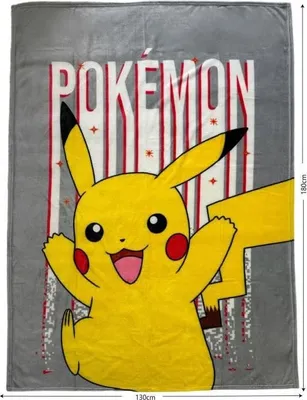 Image de Plaid - POKEMON - Pikachu - 130 x 180 cm