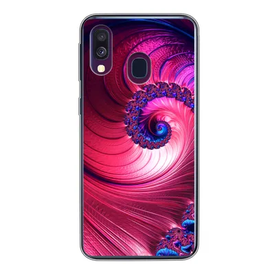 Produktbild von MuchoWow® Handyhülle Schutzhülle Hülle für Samsung Galaxy A40 Spirale - Abstrakt - Farben Silikon Softcase Handy Hülle - Handy-Tasche