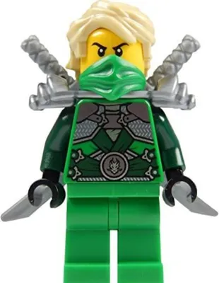 Produktbild von LEGO Ninjago: Minifigur Lloyd Garmadon mit 2 silbernen Katanas