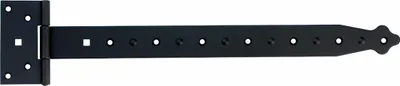 Produktbild von Kreuzgehänge T-Scharniere T-Bänder Gerollt 387 mm Halbschwere Schwarz