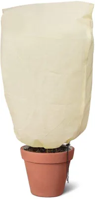 Obrázok produktu pre Zimná ochrana pre rastliny, 180 x 120 cm, fólia odolná voči vetru a mrazu, 80 g/m², pre palmy a olivovníky, pre črepníkové rastliny, so zipsom a napínacím lanom