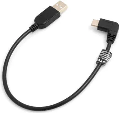Produktbild von USB 3.1 Typ C 90° gewinkelt Winkelstecker zu USB 2.0 A Datenkabel Ladekabel Kabel 27 cm