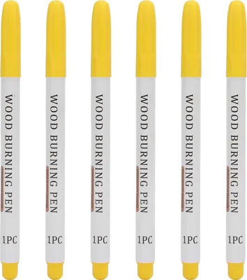 Produktbild von 6 Stück Holzbrennmarker Pyrographie-Brennstift für Kunstprojekte, Basteln