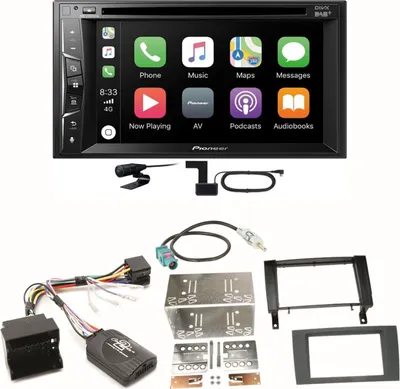 Produktbild von Pioneer AVH-Z3200DAB Carplay Bluetooth Einbauset für Mercedes SLK R171 ab 2008