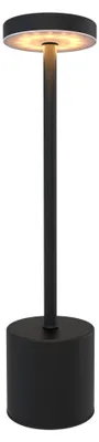 Image de Ledvion Lampe de Table LED Rechargeable Noir Mat 60 Lumens 2700K-5000K