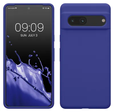 Produktbild von kwmobile Handyhülle für Google Pixel 7 Hülle, für Pixel 7 Case - Hülle Silikon - kabelloses Laden - Blauviolett