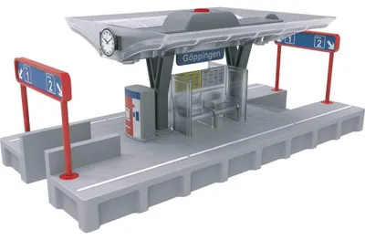 Zdjęcie produktu dla Märklin Station Platform with Light, Model kolejowy, HO (1:87), Chłopak, dziewczyna, Plastik, 15 lat(a), Wielobarwny