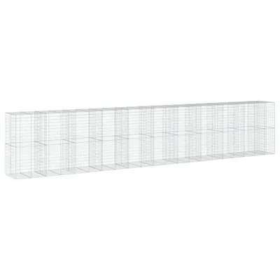 Produktbild von Gabione mit Deckel 1050x100x200 cm Verzinktes Eisen