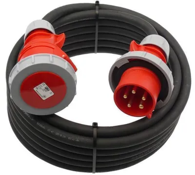 Produktbild von CEE Verlängerungskabel Starkstrom wasserdicht 5G6 5x6 32A PCE IP67 5-50m, Größe:5G6/ 35m