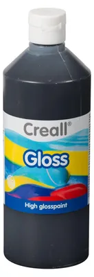 Zdjęcie produktu dla Creall Gloss Gloss Paint Black, 500 ml