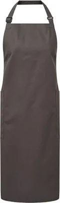 Produktbild von Premier Workwear PR120 | Latzschürze, Recycled & Organic Fairtrade Bib Apron, 86 x 72 - Farbe: Dark Grey (ca. Pantone 425C) - Größe: 86 x 72 cm