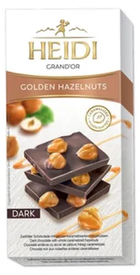Zdjęcie produktu dla Heidi Grand Czekolada Gorzka Orzechy Laskowe 100 g