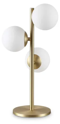 Produktbild von Zeitgenössische Schreibtischlampe Perlage Metall Messing 3 Lichter G9 3W 3000K