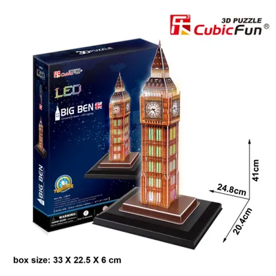 Obrázok produktu pre CubicFun Cubic Fun 3D puzzle Big Ben LED