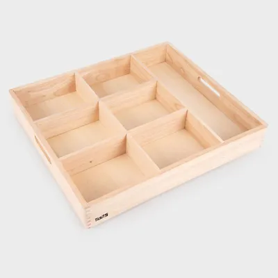 Produktbild von TickiT Holz Sortierschale Lernspielzeug - 7 Fächer