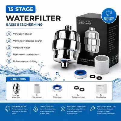 Productafbeelding van 15 Stage douche waterfilter