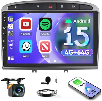 Obrázek produktu pro Autorádio s 9palcovým dotykovým displejem, systémem Android, bezdrátovým CarPlay a GPS, určené pro konkrétní modely automobilů