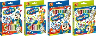 Obrázek produktu pro MAJEWSKI Pastelky BAMBINO 12 barevných dřevěných 15cm std. MAJEWSKI mix cena za 1 ks