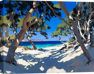 Productafbeelding van Canvas schilderij, zeelandschap - Brian Thorpe - Weg naar de zee - 80 x 60 cm