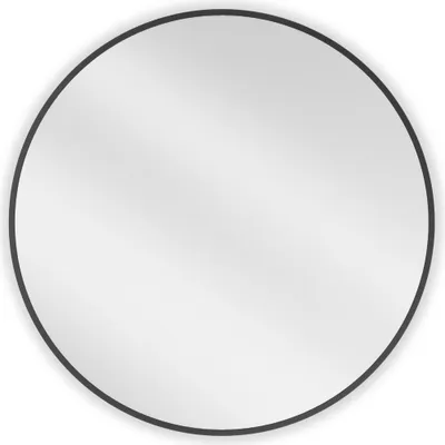 Obrázek produktu pro Mexen Loft kulaté zrcadlo do koupelny 75 cm, černý rám - 9850-075-075-000-70