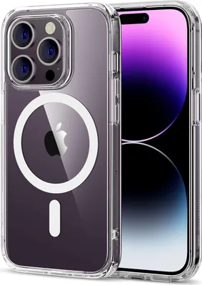 Immagine prodotto di Custodia per Apple iPhone 14 Pro Max, trasparente, magnetica, retro MAGSAFE