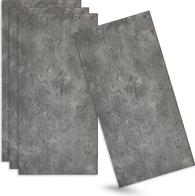 Produktbild von Verdico | 3D Wandpaneele Polystyrol - Grau - 100x50 Cm - 4 Stück - Architektonischer Beton - 2 m2 - Deckenpaneele