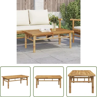 Produktbild von The Living Store Couchtisch 90x50x35 cm Bambus