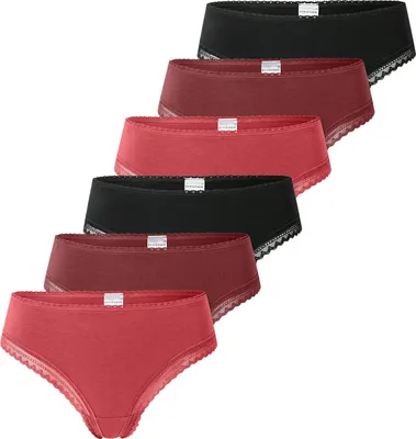 Produktbild von Schiesser Damen Tanga Modern Multipacks 6-Pack, sortiert5 - Größe 38