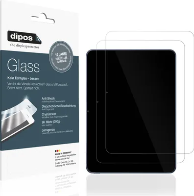 Produktbild von 2x Schutzfolie für Oppo Pad 3 Pro - Anti-Shock 9H Folie dipos Glass Kunststoffglas