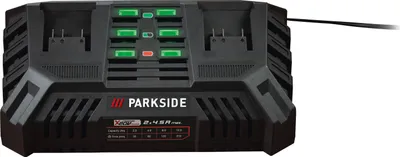 Produktbild von PARKSIDE® 20 V / 2x 4,5 A Akku-Doppelladegerät »PDSLG 20 B1«, ohne Akku