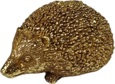 Produktbild von Igel Dekofigur in Gold - moderne Herbstdeko