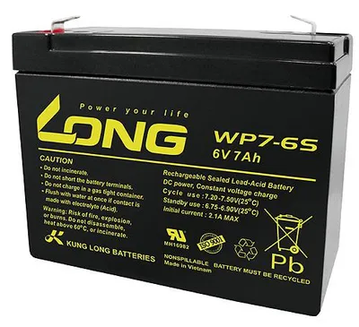 Produktbild von Long - WP7-6S - 6 Volt 7000mAh Pb