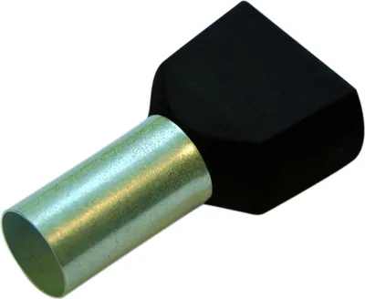 Immagine prodotto di Haupa Doppio capocorda 1,5/8 nero, 100 pezzi.