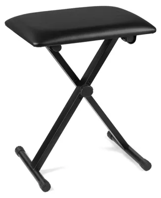 Immagine prodotto di Panca pieghevole per pianoforte, regolabile, nera, imbottita e confortevole