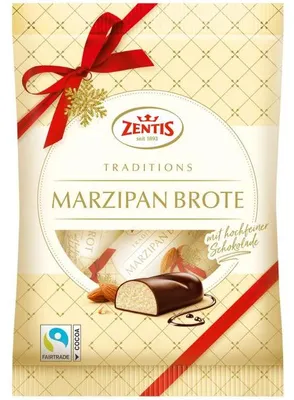 Produktbild von Zentis Marzipan Brote schokoliert 4×25g